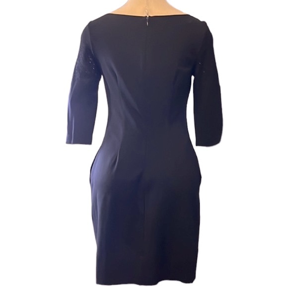 Betsey Johnson Cut Out Pattern Mesh Mini Dress, Black, size 2 - Picture 14 of 16